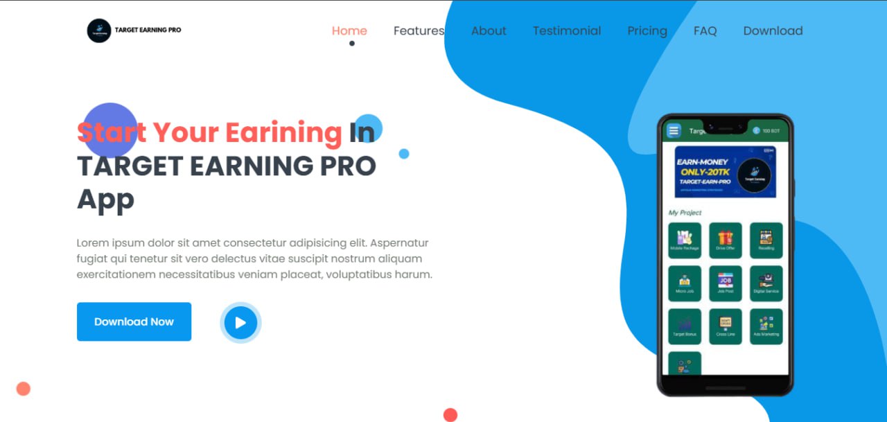 Software Landing Page